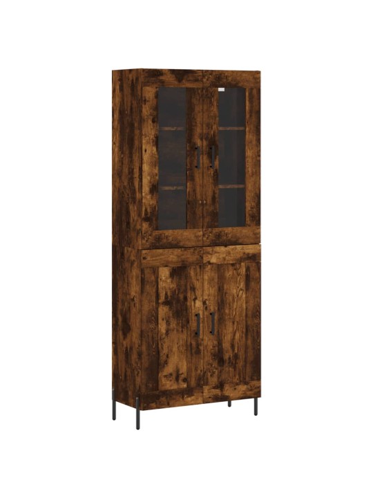 Augstais skapis, ozolkoka, 69,5x34x180 cm, inženierijas koks