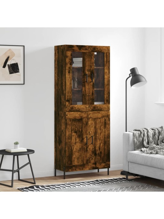 Augstais skapis, ozolkoka, 69,5x34x180 cm, inženierijas koks