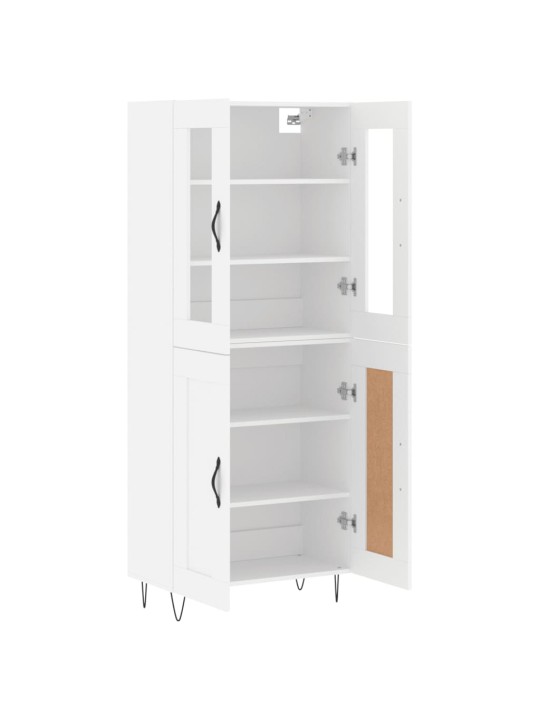 Augstais skapis, balts, 69,5x34x180 cm, inženierijas koks