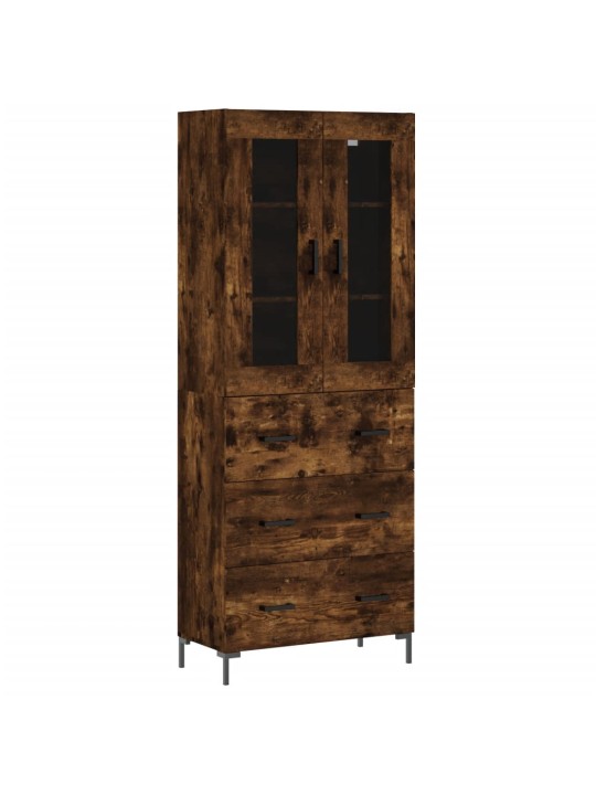 Augstais skapis, ozolkoka, 69,5x34x180 cm, inženierijas koks