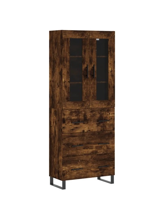 Augstais skapis, ozolkoka, 69,5x34x180 cm, inženierijas koks