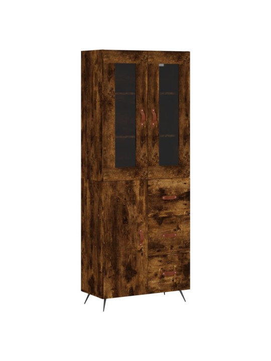 Augstais skapis, ozolkoka, 69,5x34x180 cm, inženierijas koks