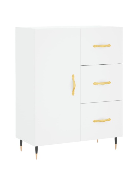 Augstais skapis, balts, 69,5x34x180 cm, inženierijas koks