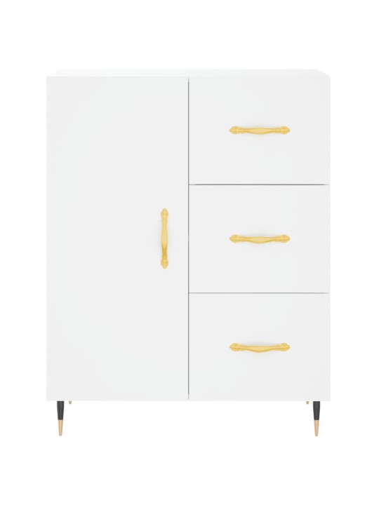 Augstais skapis, balts, 69,5x34x180 cm, inženierijas koks