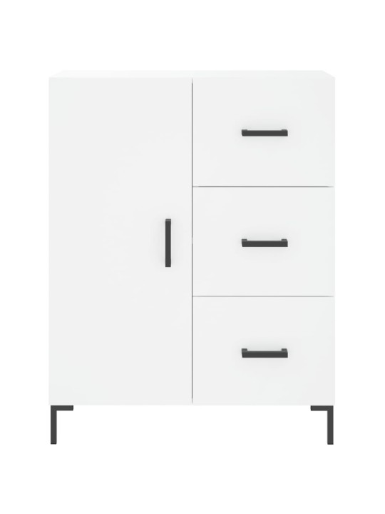 Augstais skapis, balts, 69,5x34x180 cm, inženierijas koks
