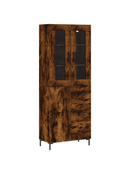 Augstais skapis, ozolkoka, 69,5x34x180 cm, inženierijas koks