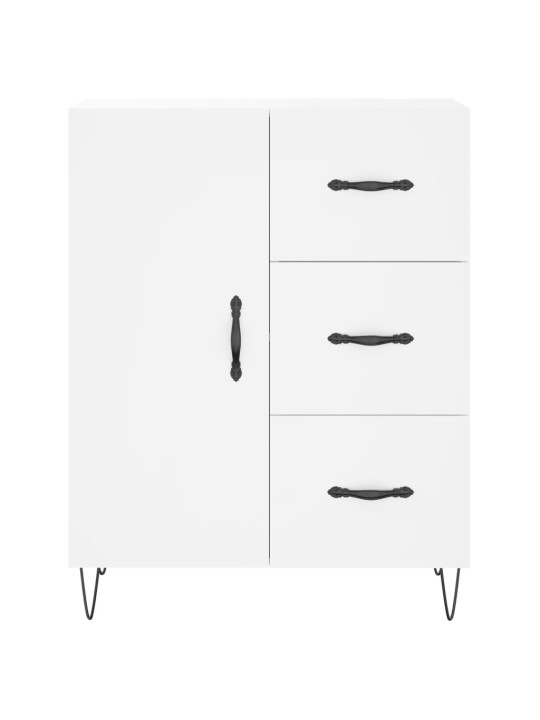 Augstais skapis, balts, 69,5x34x180 cm, inženierijas koks