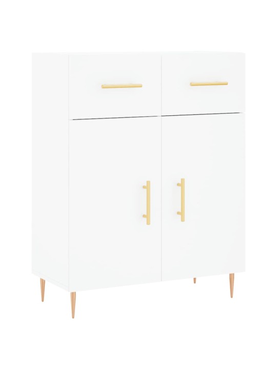 Augstais skapis, balts, 69,5x34x180 cm, inženierijas koks