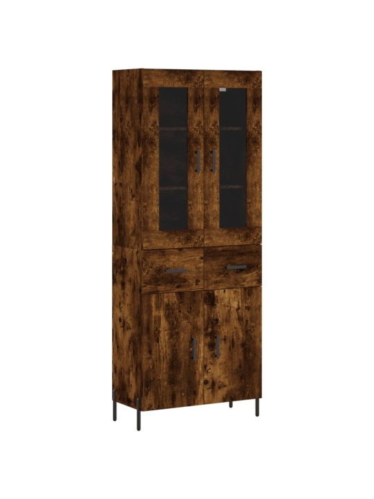 Augstais skapis, ozolkoka, 69,5x34x180 cm, inženierijas koks