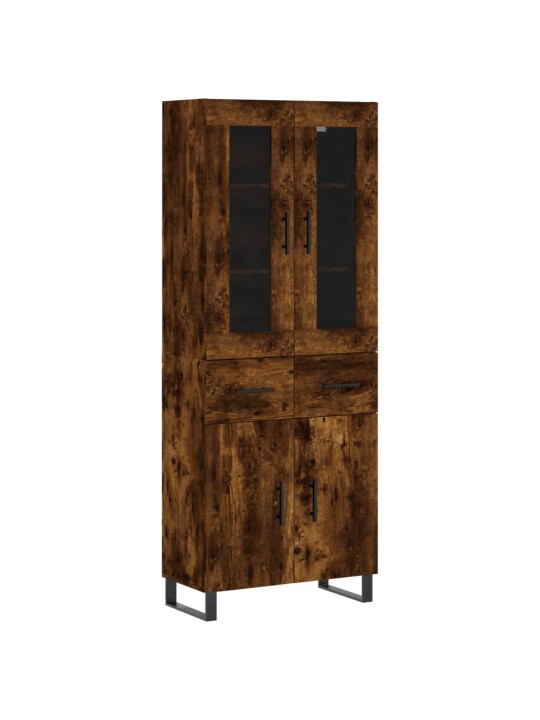 Augstais skapis, ozolkoka, 69,5x34x180 cm, inženierijas koks