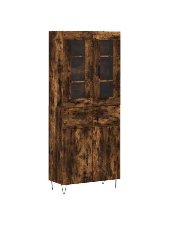 Augstais skapis, ozolkoka, 69,5x34x180 cm, inženierijas koks