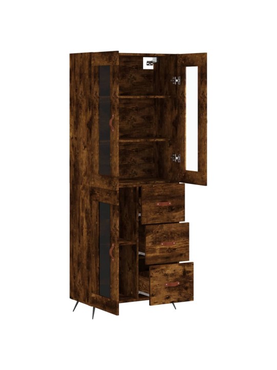 Augstais skapis, ozolkoka, 69,5x34x180 cm, inženierijas koks
