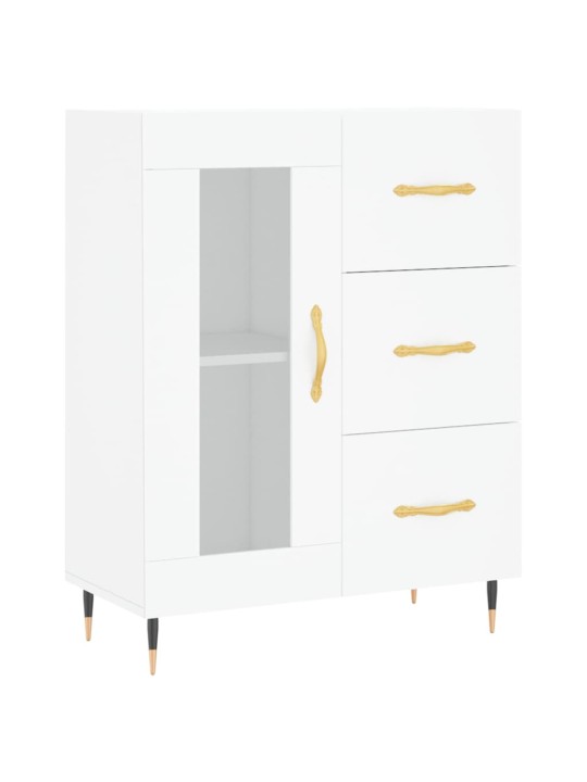 Augstais skapis, balts, 69,5x34x180 cm, inženierijas koks