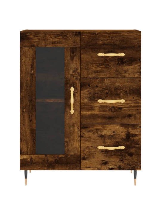 Augstais skapis, ozolkoka, 69,5x34x180 cm, inženierijas koks