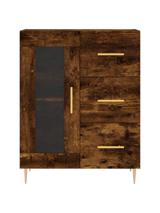 Augstais skapis, ozolkoka, 69,5x34x180 cm, inženierijas koks