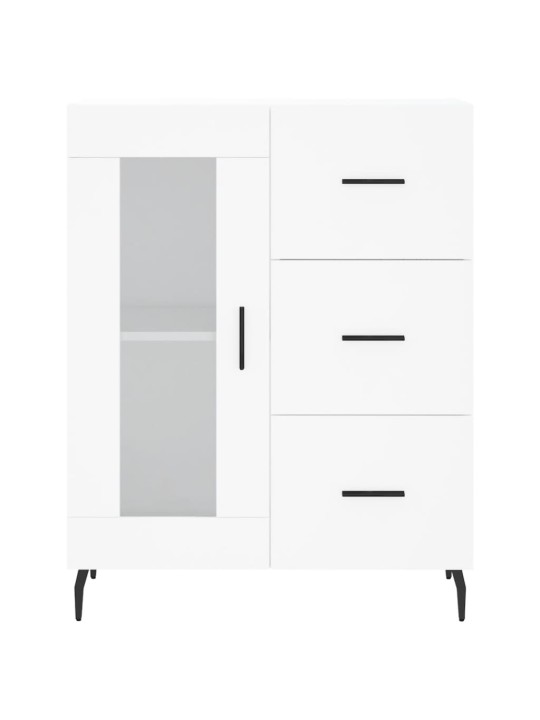 Augstais skapis, balts, 69,5x34x180 cm, inženierijas koks