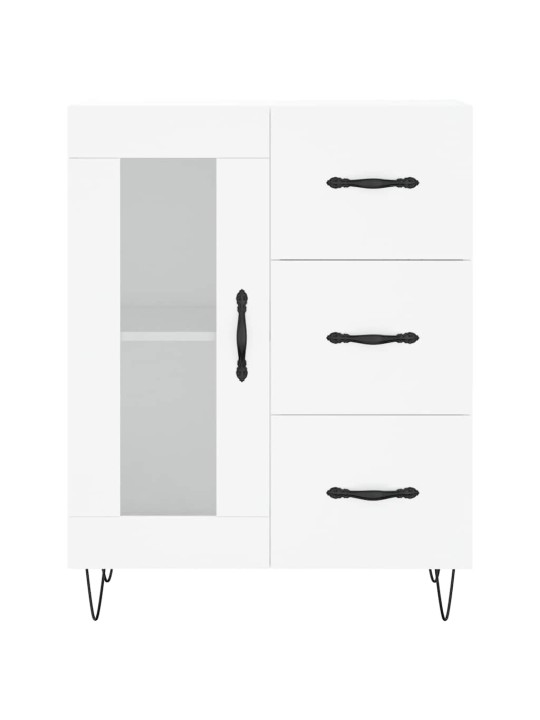 Augstais skapis, balts, 69,5x34x180 cm, inženierijas koks