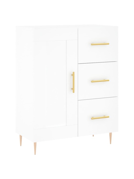 Augstais skapis, balts, 69,5x34x180 cm, inženierijas koks