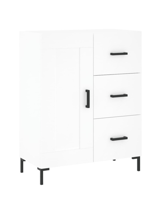 Augstais skapis, balts, 69,5x34x180 cm, inženierijas koks