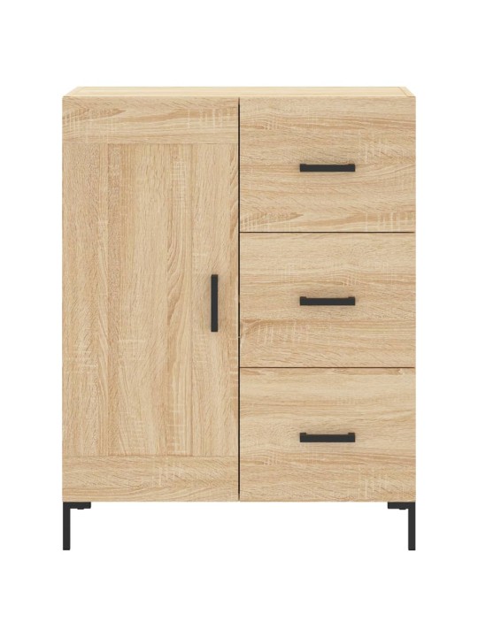 Augstais skapis, ozolkoka, 69,5x34x180 cm, inženierijas koks