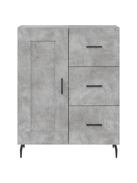Augstais skapis, pelēks, 69,5x34x180 cm, inženierijas koks