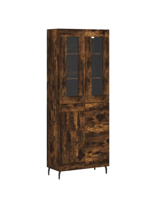 Augstais skapis, ozolkoka, 69,5x34x180 cm, inženierijas koks