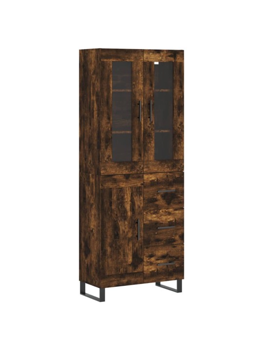Augstais skapis, ozolkoka, 69,5x34x180 cm, inženierijas koks