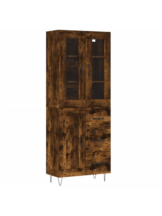 Augstais skapis, ozolkoka, 69,5x34x180 cm, inženierijas koks