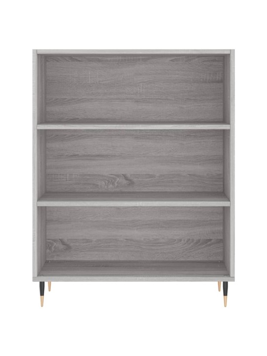Augstais skapis, pelēks, 69,5x34x180 cm, inženierijas koks
