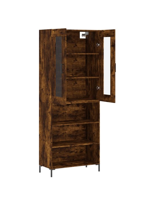 Augstais skapis, ozolkoka, 69,5x34x180 cm, inženierijas koks