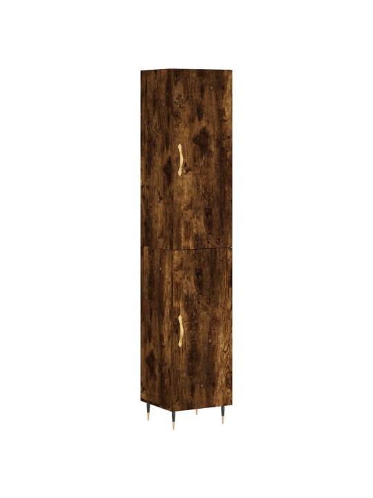 Augstais skapītis, ozolkoka, 34,5x34x180 cm, inženierijas koks