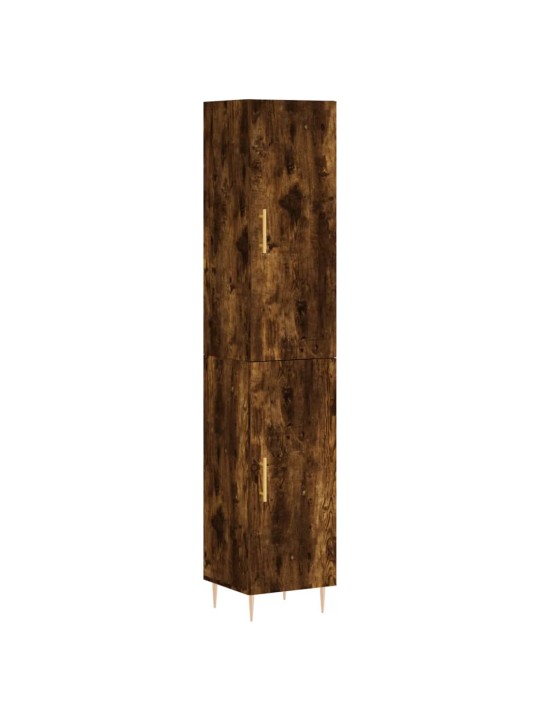Augstais skapītis, ozolkoka, 34,5x34x180 cm, inženierijas koks