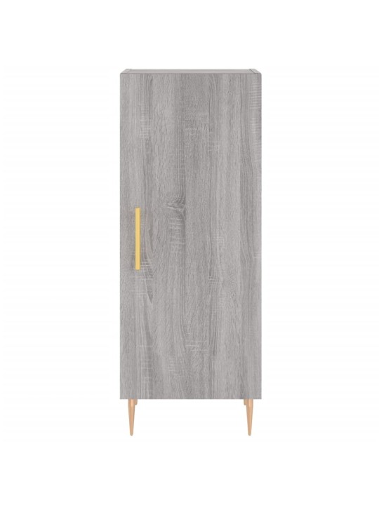 Augstais skapītis, pelēks, 34,5x34x180 cm, inženierijas koks