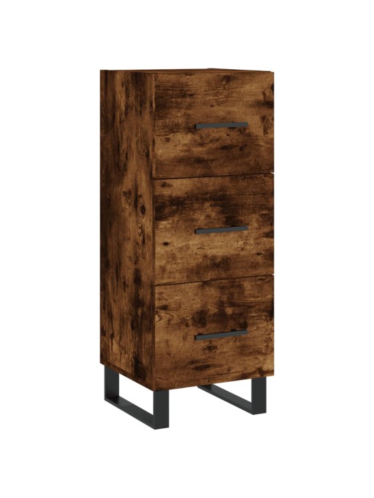 Augstais skapītis, ozolkoka, 34,5x34x180 cm, inženierijas koks