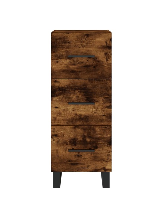 Augstais skapītis, ozolkoka, 34,5x34x180 cm, inženierijas koks