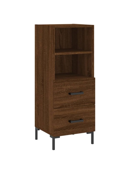Augstais skapītis, ozolkoka, 34,5x34x180 cm, inženierijas koks
