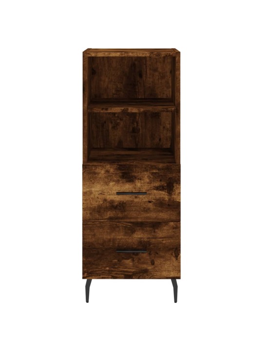 Augstais skapītis, ozolkoka, 34,5x34x180 cm, inženierijas koks