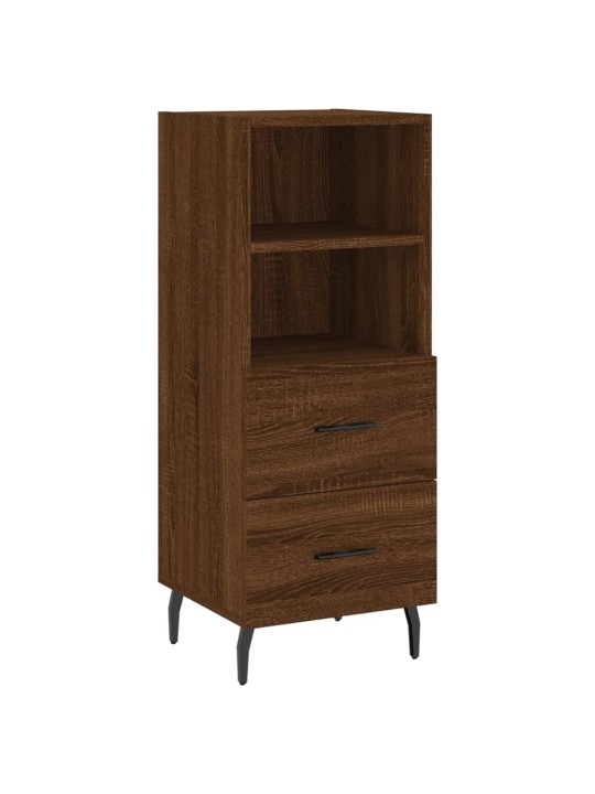 Augstais skapītis, ozolkoka, 34,5x34x180 cm, inženierijas koks