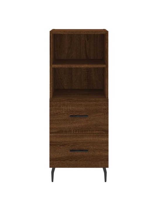 Augstais skapītis, ozolkoka, 34,5x34x180 cm, inženierijas koks