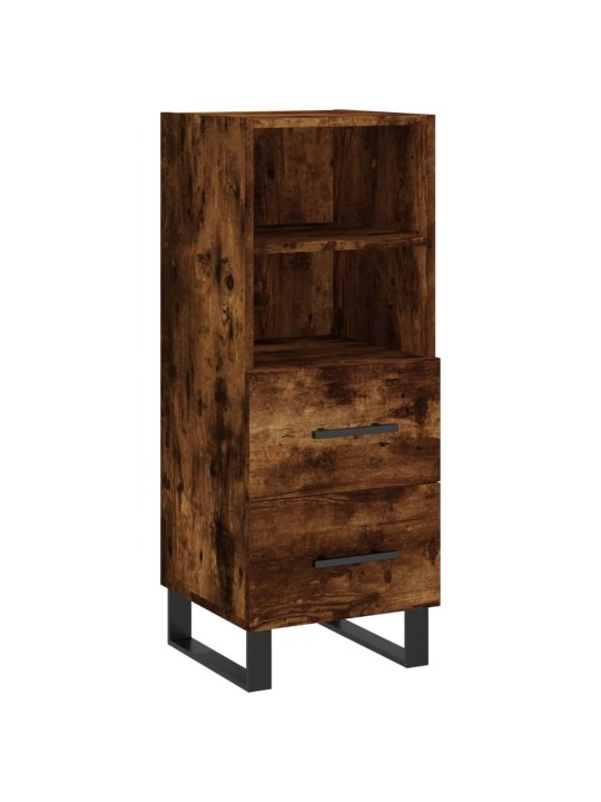 Augstais skapītis, ozolkoka, 34,5x34x180 cm, inženierijas koks