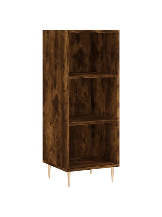 Augstais skapītis, ozolkoka, 34,5x34x180 cm, inženierijas koks