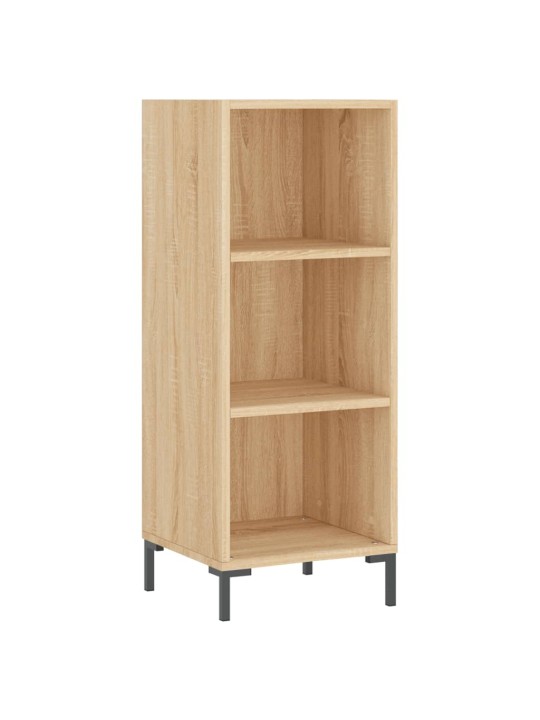 Augstais skapītis, ozolkoka, 34,5x34x180 cm, inženierijas koks