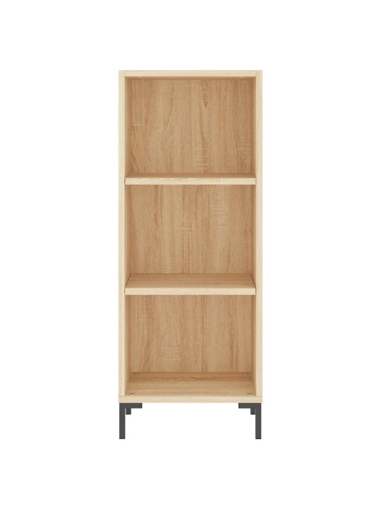 Augstais skapītis, ozolkoka, 34,5x34x180 cm, inženierijas koks