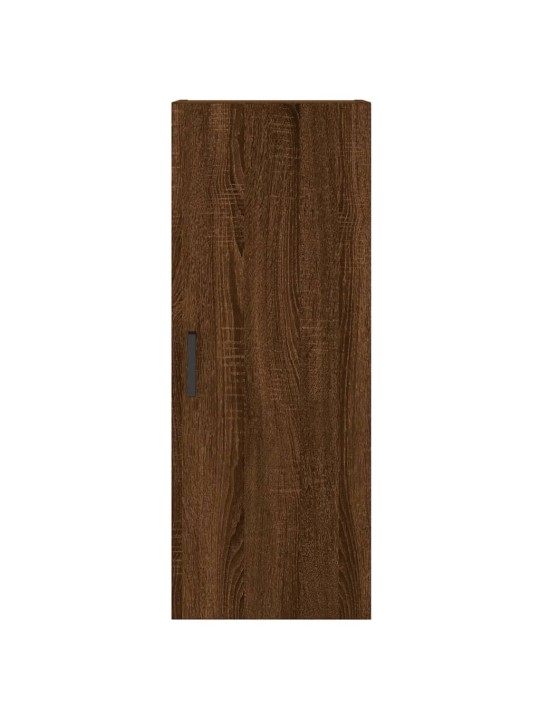 Augstais skapītis, ozolkoka, 34,5x34x180 cm, inženierijas koks