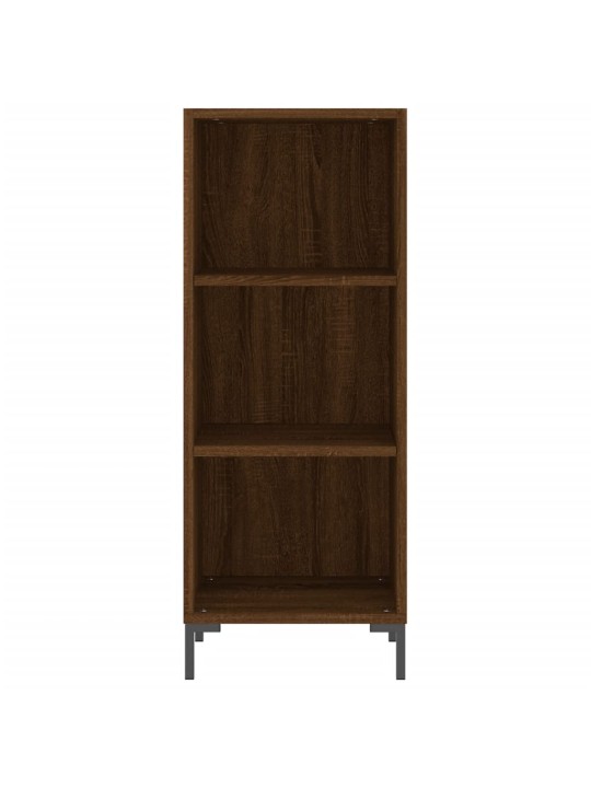 Augstais skapītis, ozolkoka, 34,5x34x180 cm, inženierijas koks
