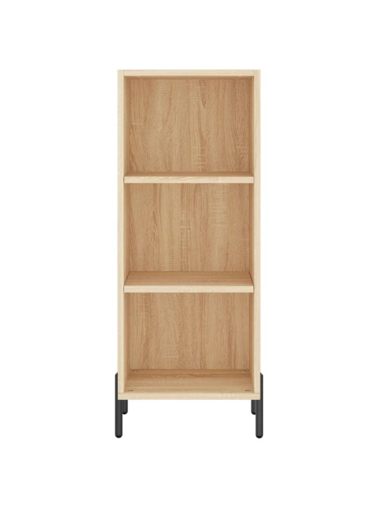 Augstais skapītis, ozolkoka, 34,5x34x180 cm, inženierijas koks