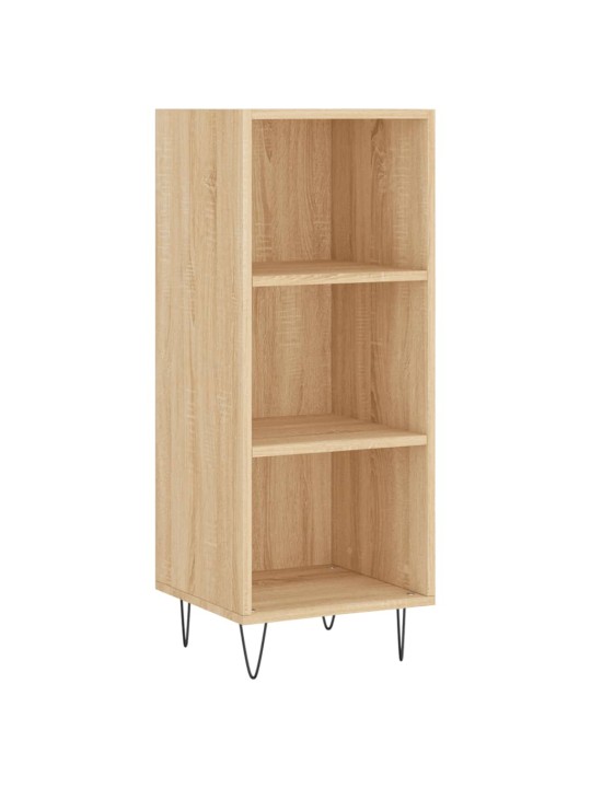 Augstais skapītis, ozolkoka, 34,5x34x180 cm, inženierijas koks