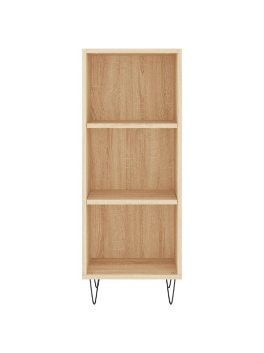 Augstais skapītis, ozolkoka, 34,5x34x180 cm, inženierijas koks