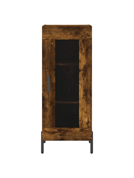 Augstais skapītis, ozolkoka, 34,5x34x180 cm, inženierijas koks