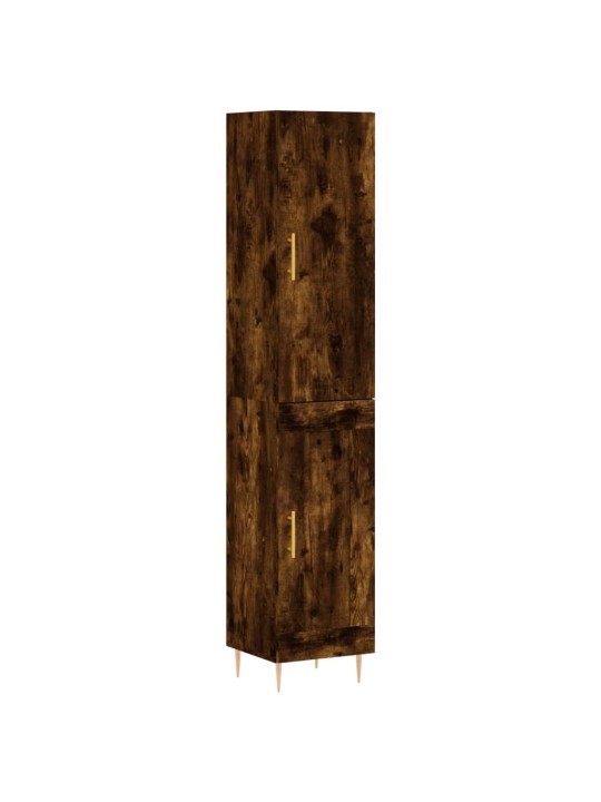 Augstais skapītis, ozolkoka, 34,5x34x180 cm, inženierijas koks